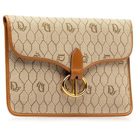 Dior-Honeycomb Canvas Clutch Bag-Other