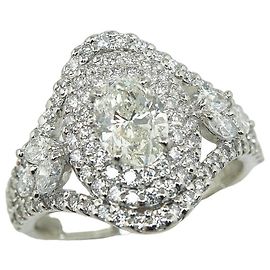 Autre Marque Anillo de diamantes de platino Otro