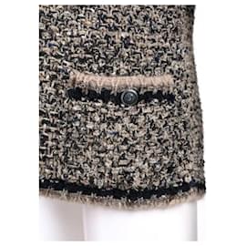 Chanel-Boutons en soie pour veste en tricot.-Multicolore