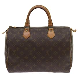 Louis Vuitton-Louis Vuitton Monogram Speedy 30 Hand Bag M41526 LV Auth yk11215-Monogram