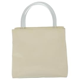 Prada-PRADA Handtasche Emaille Weiß Auth 69200-Weiß