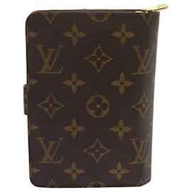 Louis Vuitton-Portafoglio con zip Porto Papie monogramma LOUIS VUITTON M61207 LV Auth em5939-Monogramma
