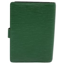 Louis Vuitton-LOUIS VUITTON Epi Agenda PM Day Planner Capa Verde R20054 Autenticação de LV 69171-Verde