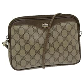 Gucci-GUCCI GG Supreme Shoulder Bag PVC Beige 97 02 068 Auth ep3662-Beige