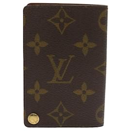Louis Vuitton-LOUIS VUITTON Monogram Porte Cartes Credit Pression Card Case M60937 Auth th4667-Monogram