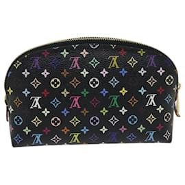 Louis Vuitton-Estuche de cosméticos Pochette multicolor con monograma M de LOUIS VUITTON47355 LV Auth 66328UNA-Negro