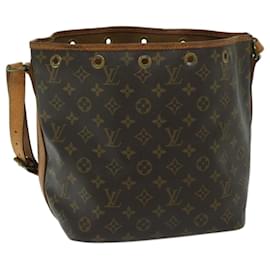 Louis Vuitton-LOUIS VUITTON Monogram Petit Noe Shoulder Bag M42226 LV Auth 67945-Monogram