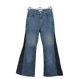 Chloé-Calça jeans bootcut de algodão-Azul
