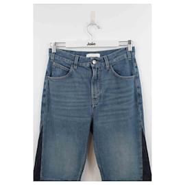 Chloé-Calça jeans bootcut de algodão-Azul