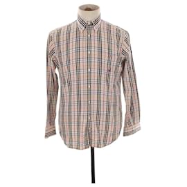 Burberry-Camicia di cotone-Beige