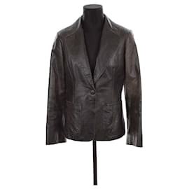 Antik Batik-Leather coat-Black