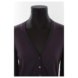 Dolce & Gabbana-Cardigan en laine-Púrpura
