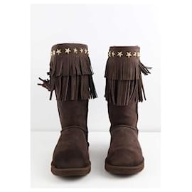Ugg-Jimmy Choo x suede boots-Brown