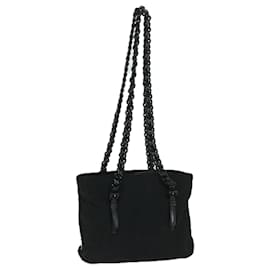 Prada-PRADA Shoulder Bag Nylon Black Auth bs11267-Black