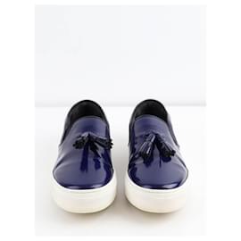 Céline-Leather sneakers-Blue