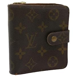 Louis Vuitton-LOUIS VUITTON Monogram Compact zip Wallet M61667 LV Auth 68788-Monogram