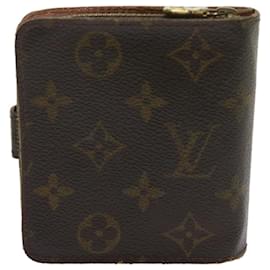 Louis Vuitton-LOUIS VUITTON Portafoglio con zip compatta con monogramma M61667 LV Aut 68788-Monogramma