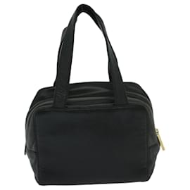 Loewe-LOEWE Anagram Hand Bag Leather Black Auth am5935-Black