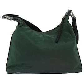 Prada-PRADA Shoulder Bag Nylon Green Auth bs12873-Green