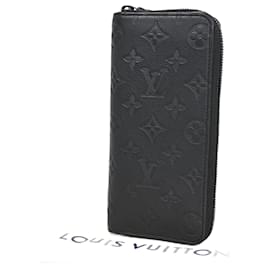 Louis Vuitton-Louis Vuitton Zippy Portemonnaie Vertikal-Schwarz