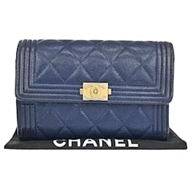 Chanel-Chanel Boy-Navy blue
