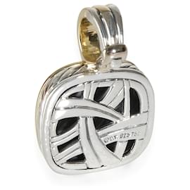 David Yurman-David Yurman Sculpted Cable Enhancer Pendant in 18k yellow gold/sterling silver-Other