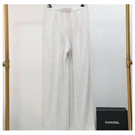 Chanel-Pantalon blanc Chanel Kirsten Stewart-Blanc