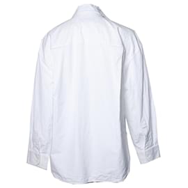 Balenciaga-Balenciaga, übergroßes weißes Hemd-Weiß