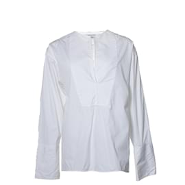 Autre Marque-Toteme, white blouse shirt-White