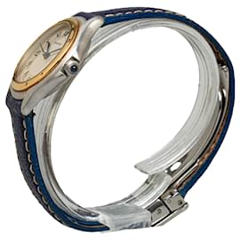 Cartier-Montre Cougar en acier inoxydable à quartz argenté Cartier-Argenté,Bleu