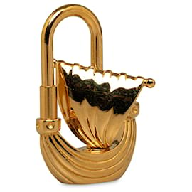 Hermès-Hermes Gold L'Air De Paris Velero Cadena Lock Charm-Dorado