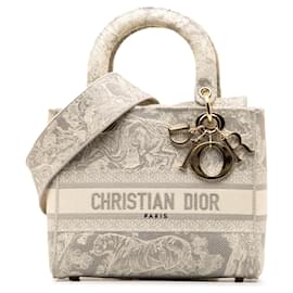 Dior-Dior Grigio Toile de Jouy Lady D-Lite medio-Grigio