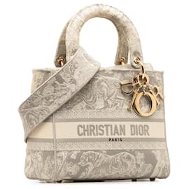 Dior-Dior Grigio Toile de Jouy Lady D-Lite medio-Grigio