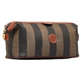 Fendi-Pequin Canvas Cosmetic Bag-Other