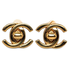 Chanel-Boucles d'oreilles à clip CC Turnlock-Autre