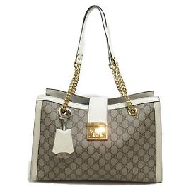 Gucci Borsa a tracolla con catena e lucchetto GG Supreme  479197 Altro