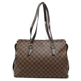 Louis Vuitton-Louis Vuitton Bolso tote de lona Damier Ebene Chelsea N51119 en buen estado-Otro