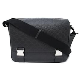 Gucci-Mittelgroße gefütterte Messenger Bag mit GG Signature-Schnalle 406367-Andere