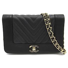 Chanel-CC Caviar Mademoiselle Flap Walet on Chain-Other