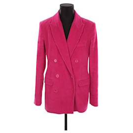 Cos-Jacke aus Baumwollsamt-Pink