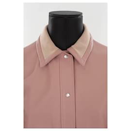 Sandro-Leather coat-Pink