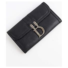 Dior-Leather wallet-Black