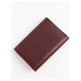 Cartier-Leather wallet-Dark red