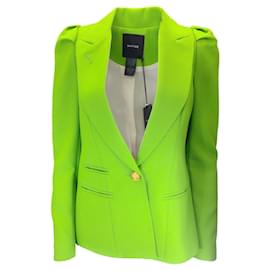 Autre Marque-Smythe Lime Box Pleat Blazer-Green