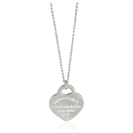 Tiffany & Co-TIFFANY & CO. Return To Tiffany Heart Pendant in  Sterling Silver-Silvery,Metallic