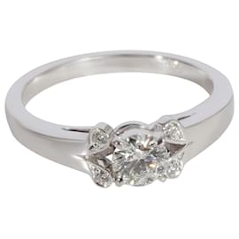 Cartier-Cartier Ballerine Anello di fidanzamento con diamante in platino F VVS2 0.35 ct-Argento,Metallico