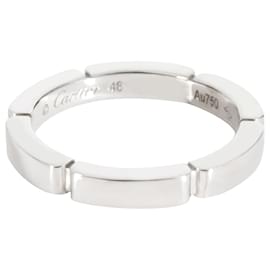 Cartier-Cartier Maillon Panthere Diamond Wedding Band in 18K white gold 0.15 ctw-Silvery,Metallic