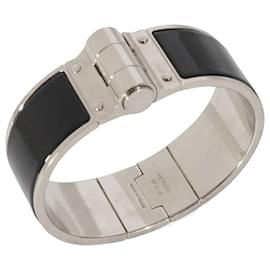 Hermès-Hermès Charnière 22 mm Bracelet In Noir-Metallic