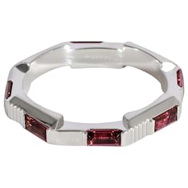 Gucci-Gucci Link to Love Rubelite Band in 18K white gold-Silvery,Metallic