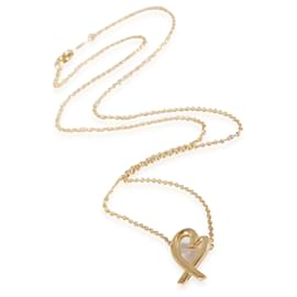 Tiffany & Co-TIFFANY & CO. Paloma Picasso Loving Heart Anhänger in 18K Gelbgold-Silber,Metallisch